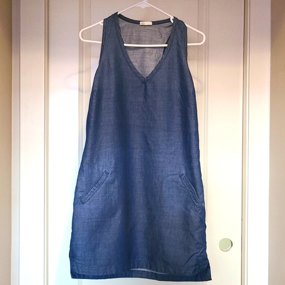 AG Racerback Blue Dress with Pockets